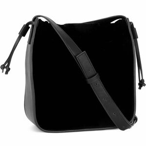 French Connection - “Dane” Black Velvet Hobo Shoulder Bag